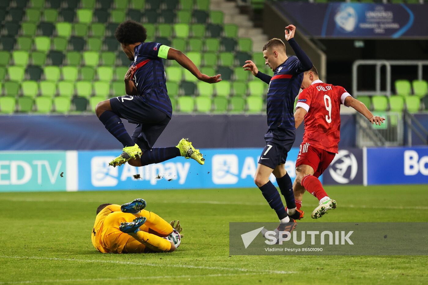 Hungary Soccer Junior Europe Championship Russia - France