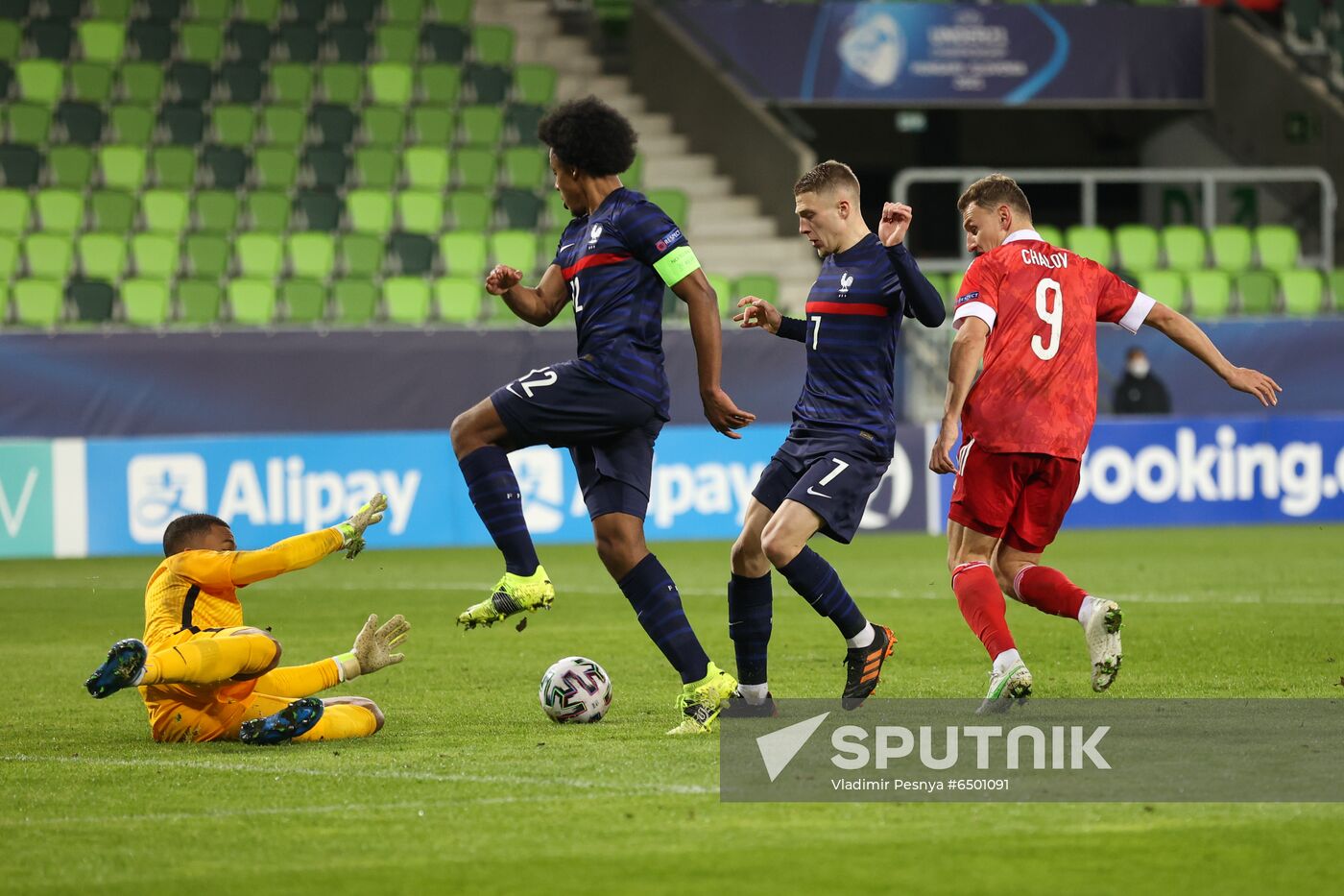 Hungary Soccer Junior Europe Championship Russia - France