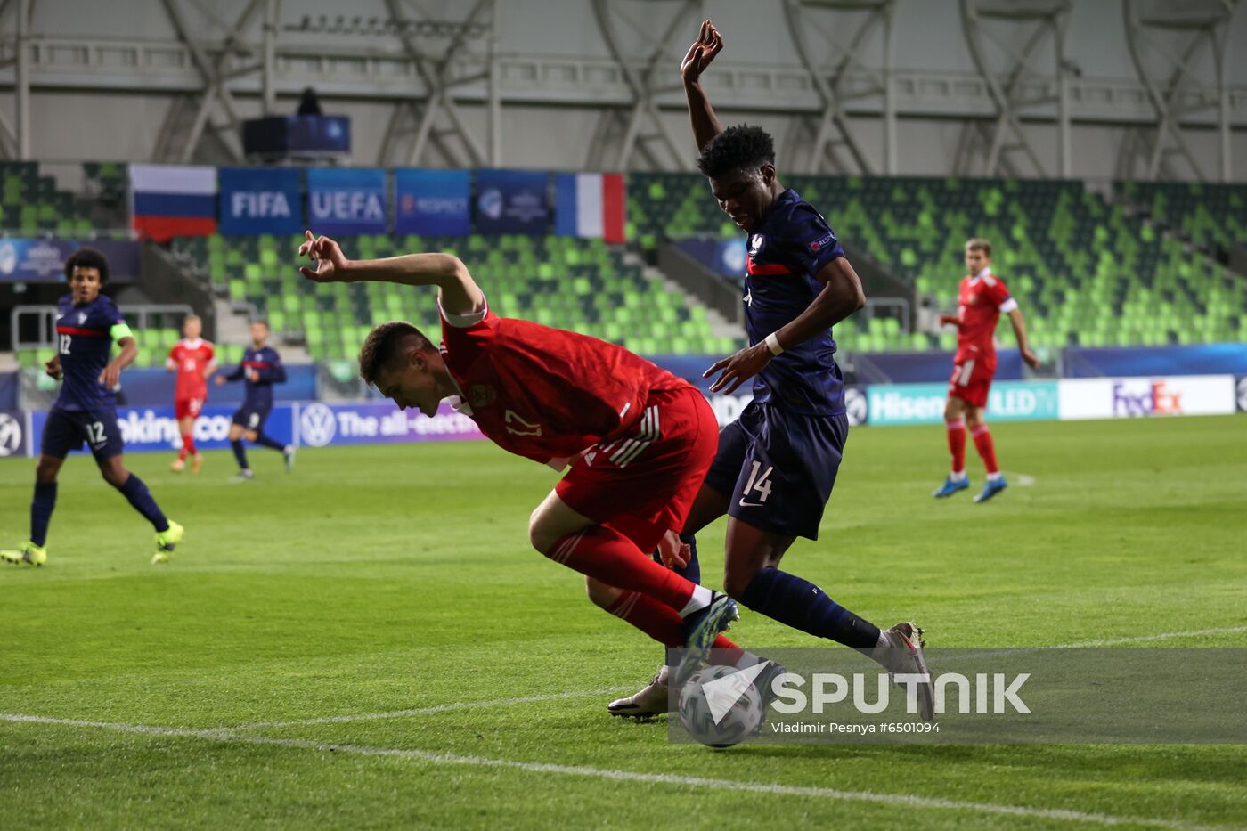Hungary Soccer Junior Europe Championship Russia - France