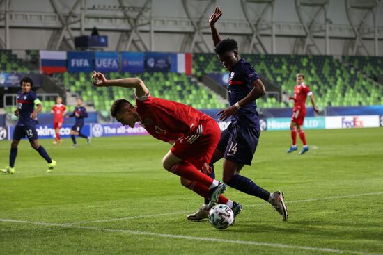 Hungary Soccer Junior Europe Championship Russia - France