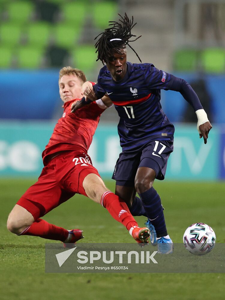 Hungary Soccer Junior Europe Championship Russia - France