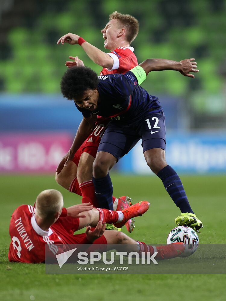 Hungary Soccer Junior Europe Championship Russia - France