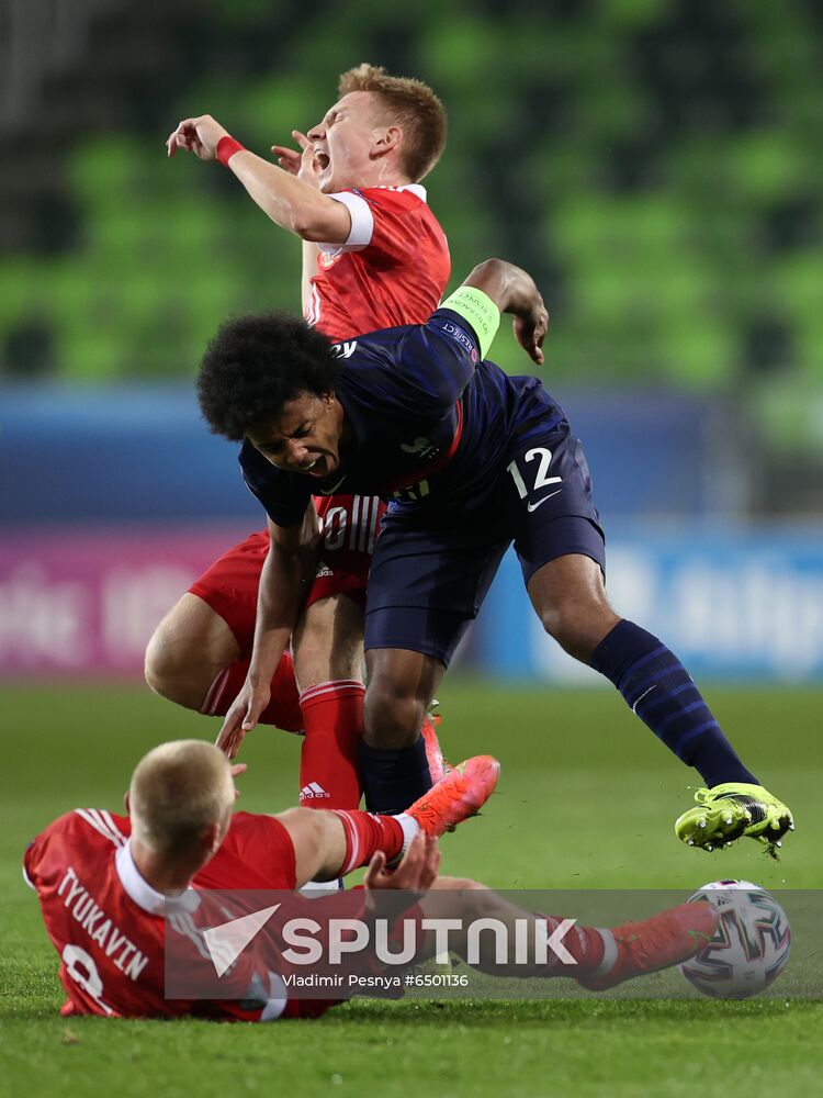 Hungary Soccer Junior Europe Championship Russia - France