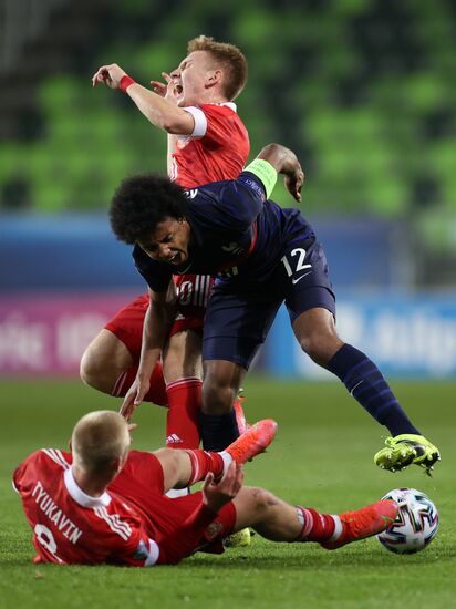 Hungary Soccer Junior Europe Championship Russia - France