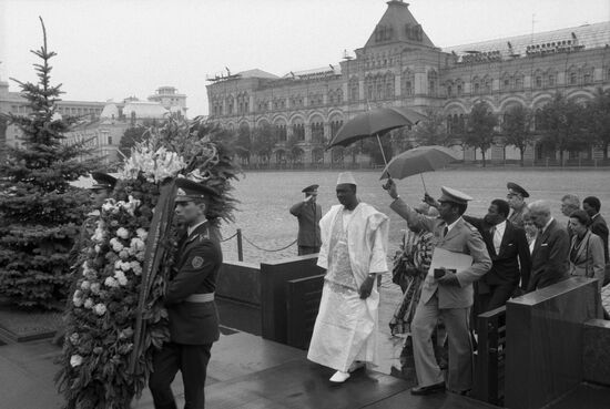 President of Mali Moussa Traore visits Soviet Union