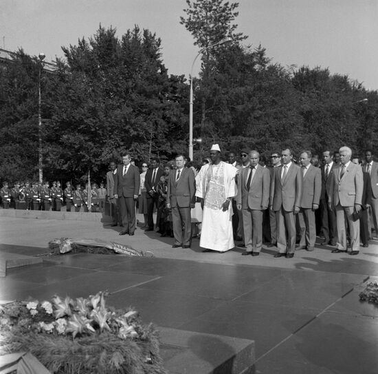 President of Mali Moussa Traore visits Soviet Union