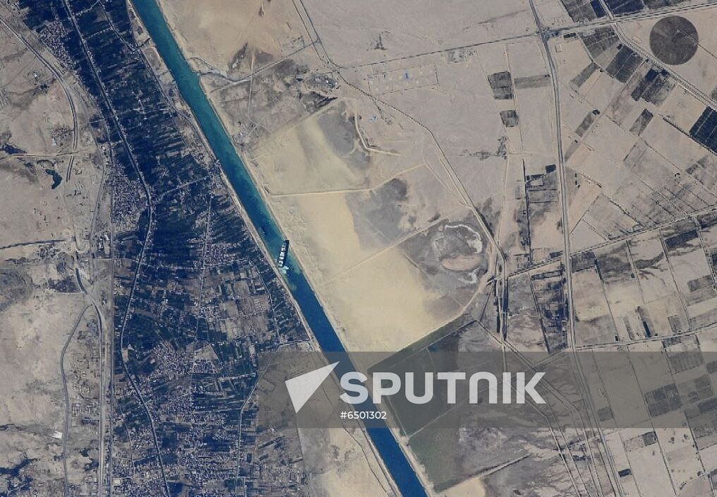 Egypt Suez Canal Traffic Blockade