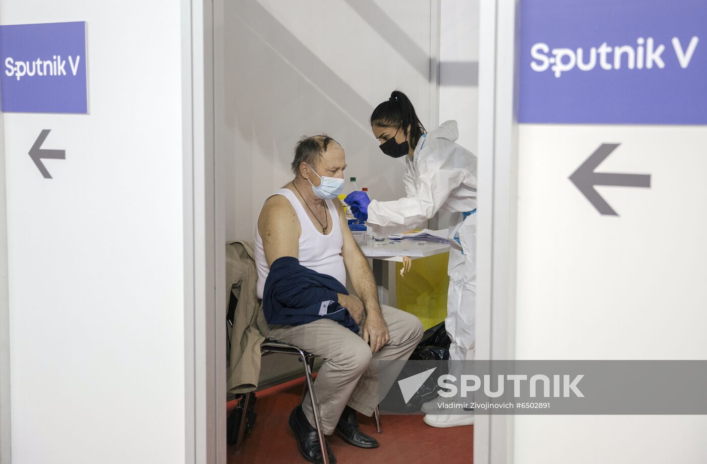 Serbia Russia Coronavirus Vaccination