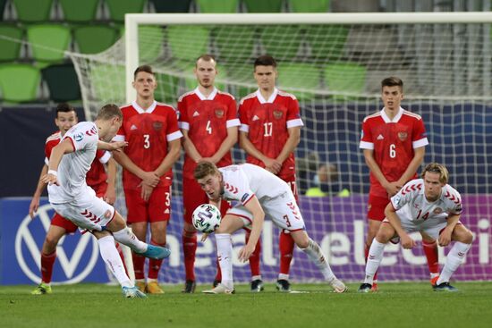 Hungary Soccer Junior Europe Championship Denmark - Russia