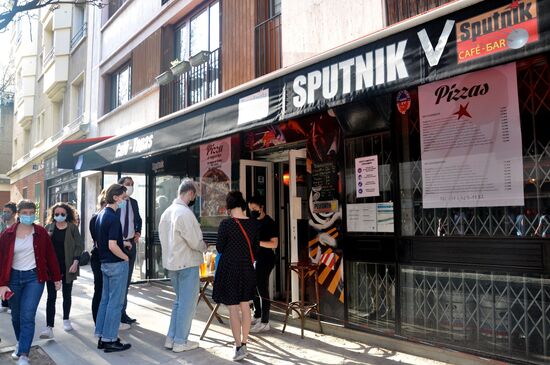 France Coronavirus Sputnik V Bar