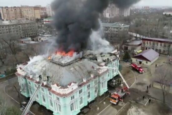 Russia Surgery Center Fire