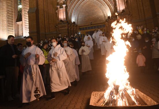 Russia Catholic Easter