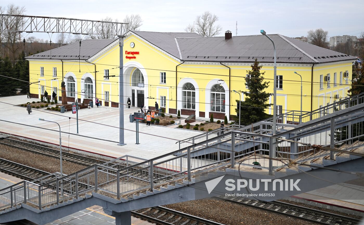 Russia Human Spaceflight Anniversary Railway Station
