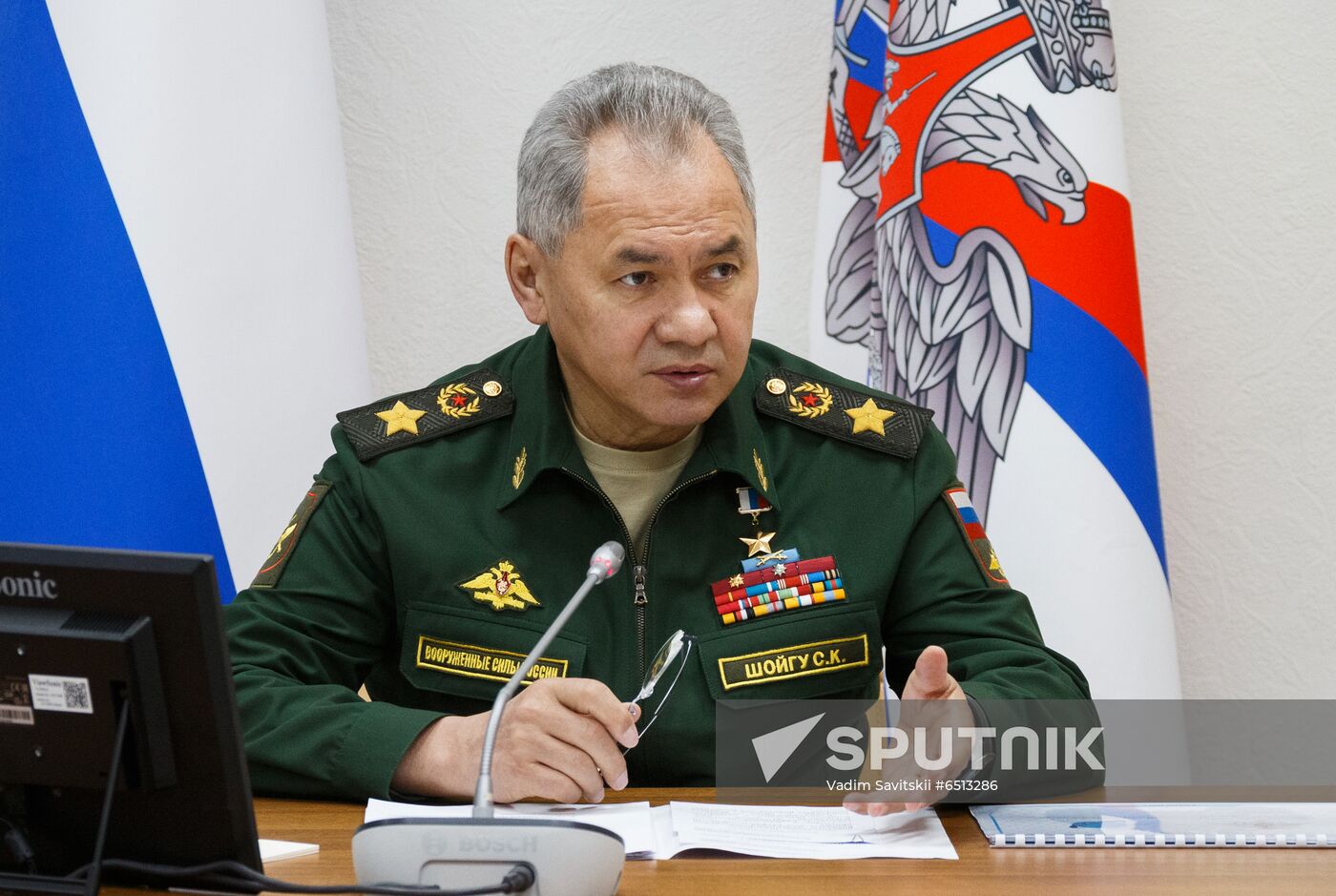 Russia Shoigu Inspection