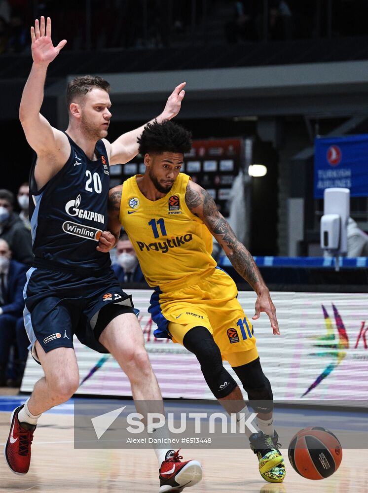 Russia Basketball Euroleague Zenit - Maccabi