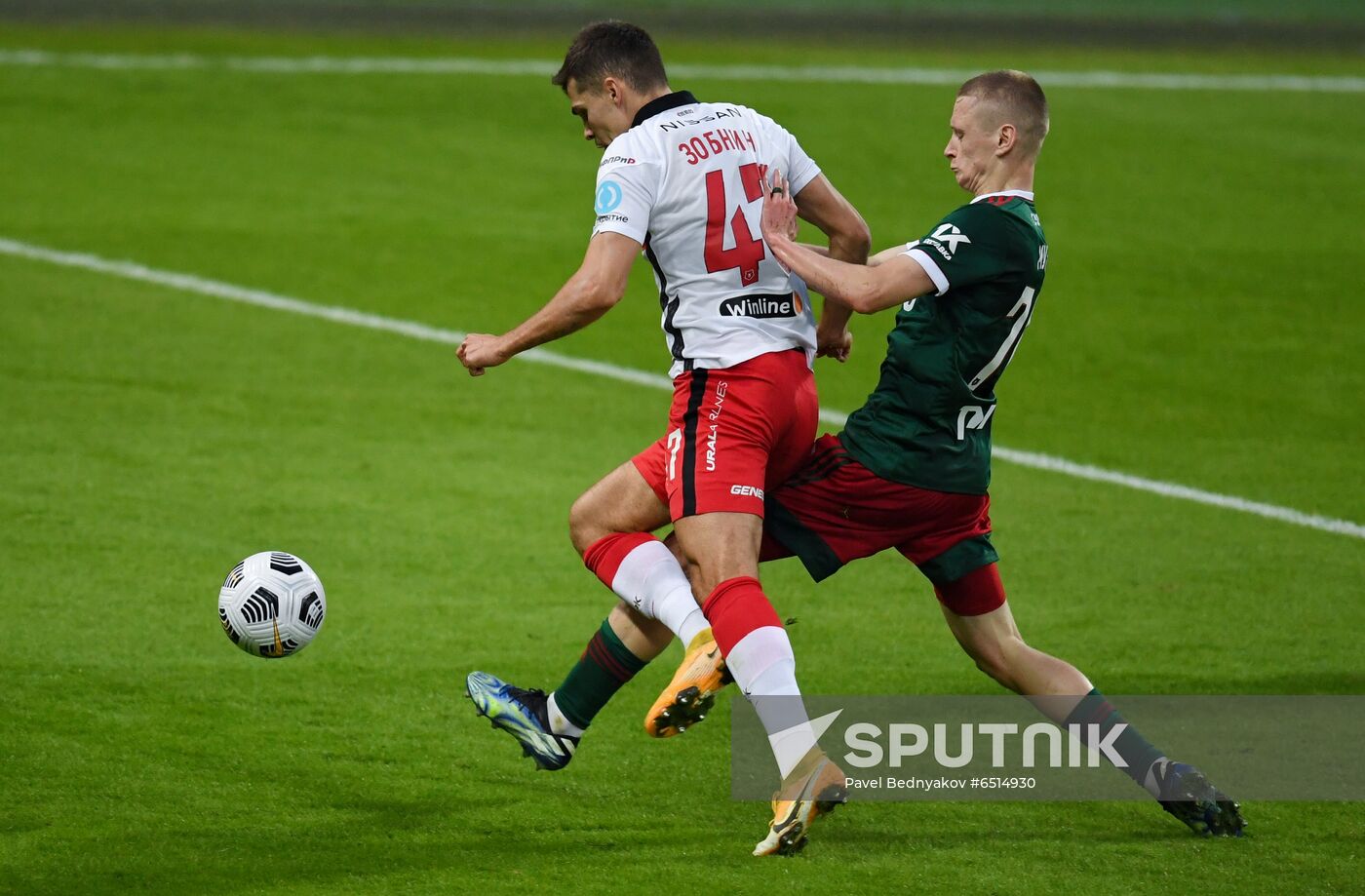 Russia Soccer Premier-League Lokomotiv - Spartak