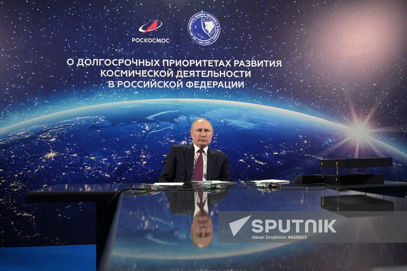 Russia Putin Cosmonautics Day