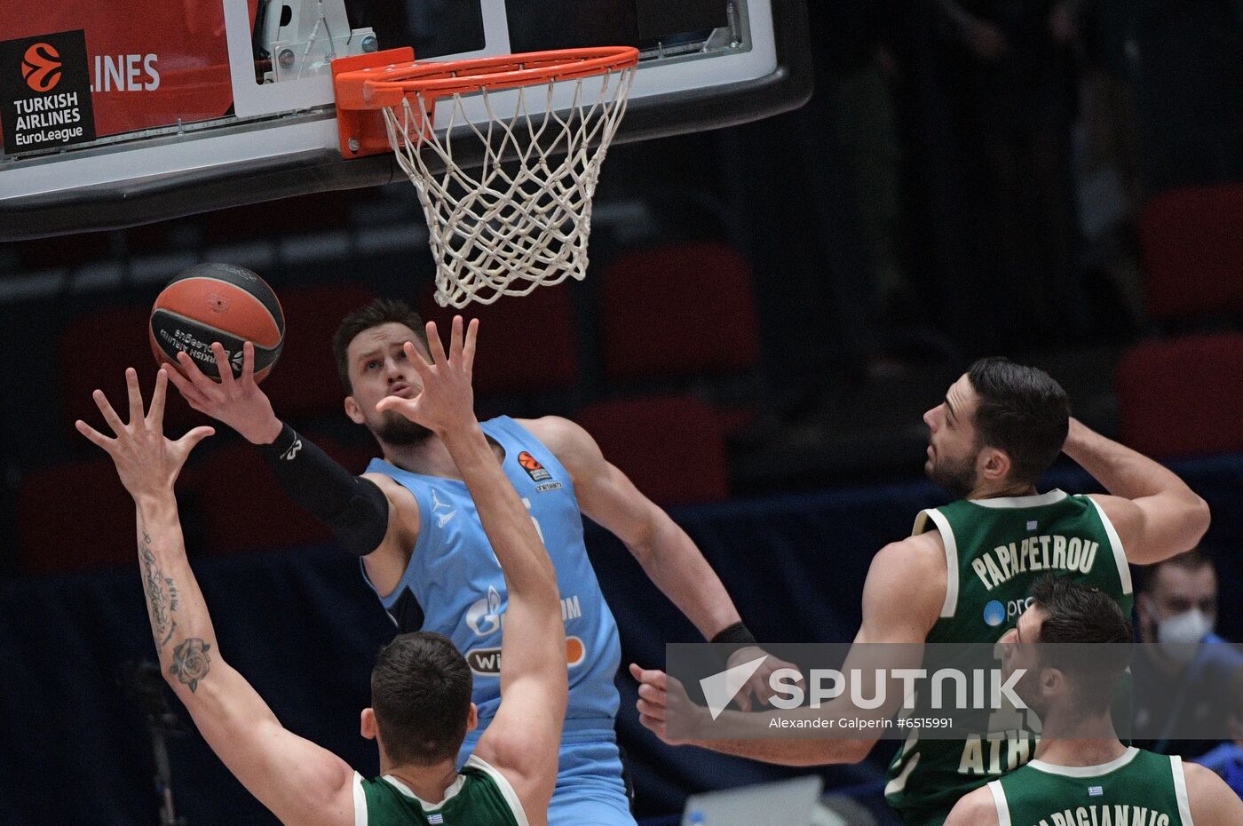 Russia Basketball Euroleague Zenit- Panathinaikos