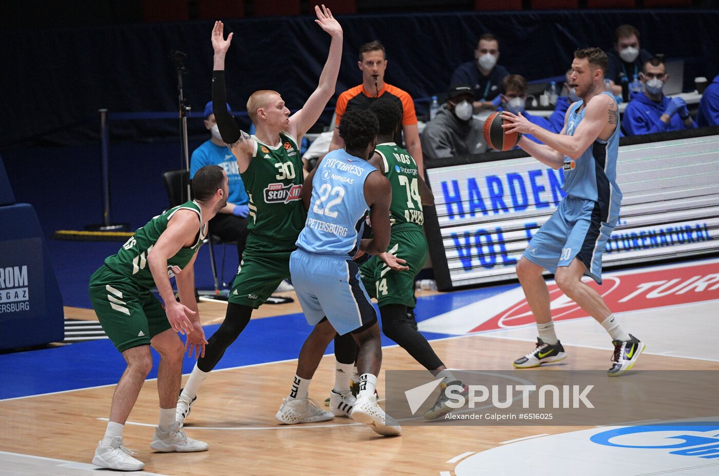 Russia Basketball Euroleague Zenit- Panathinaikos