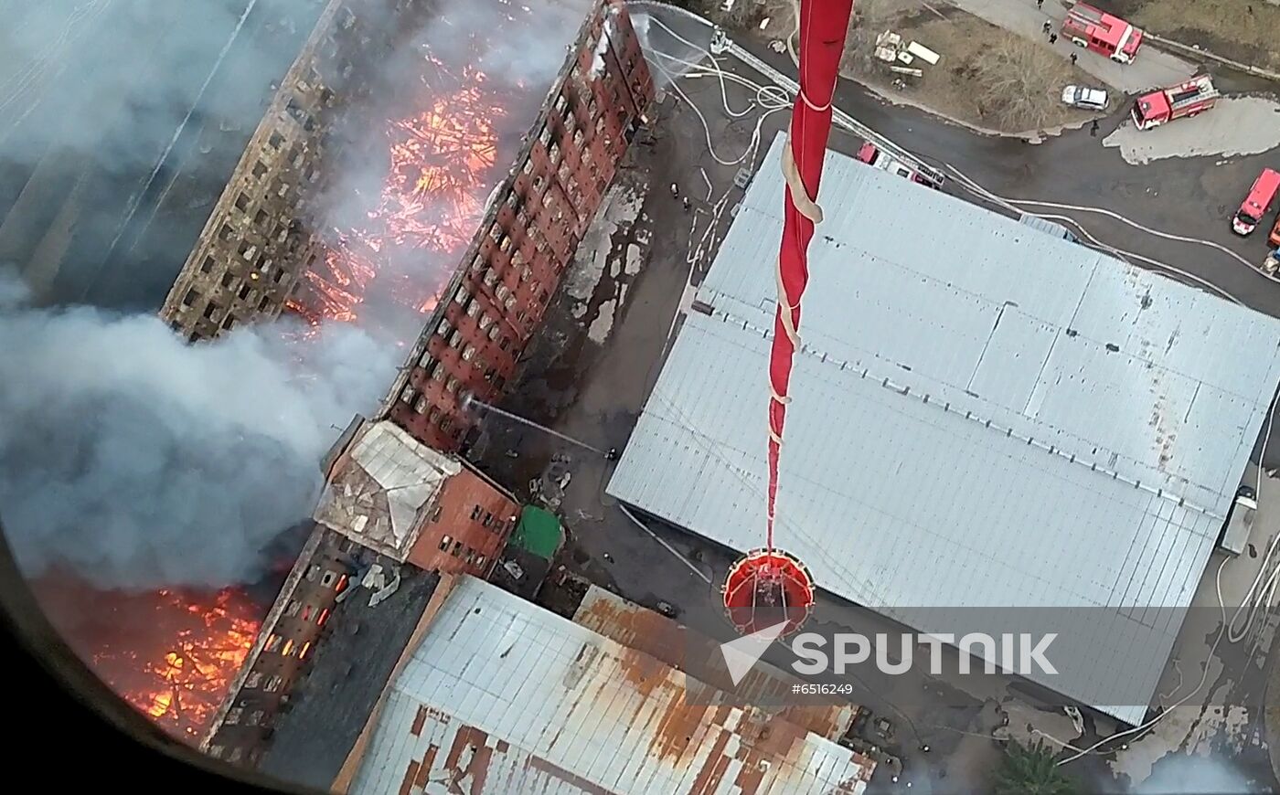 Russia Nevsky Manufactory Fire