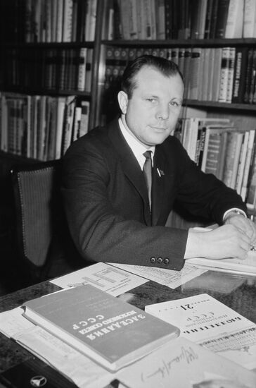 Soviet pilot and cosmonaut Yuri Gagarin