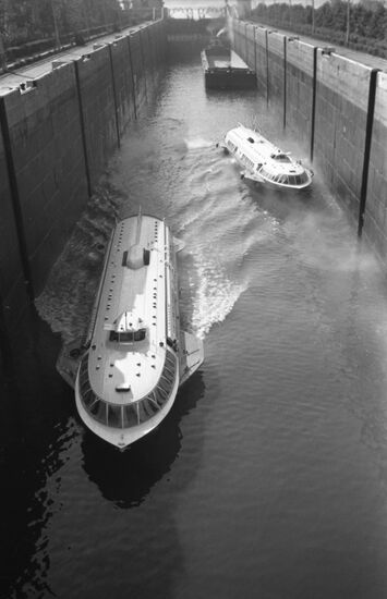 Volga Hydropower Plant lock