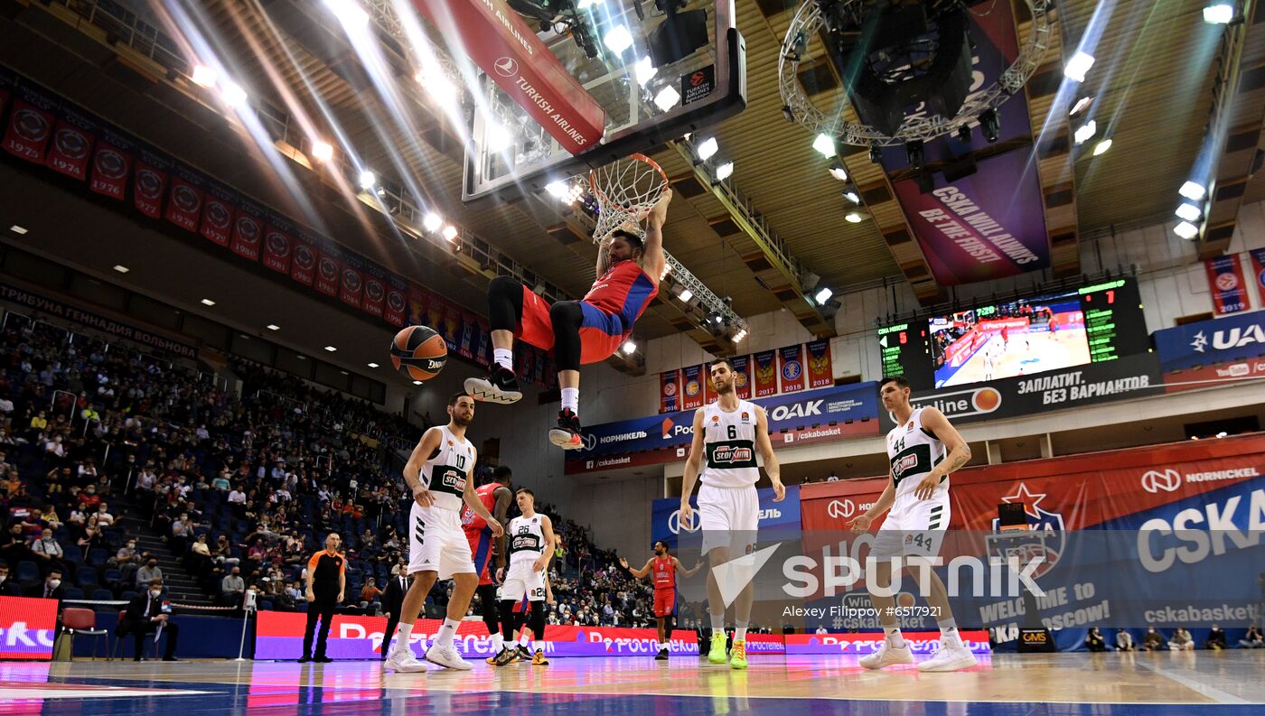 Russia Basketball Euroleague CSKA - Panathinaikos