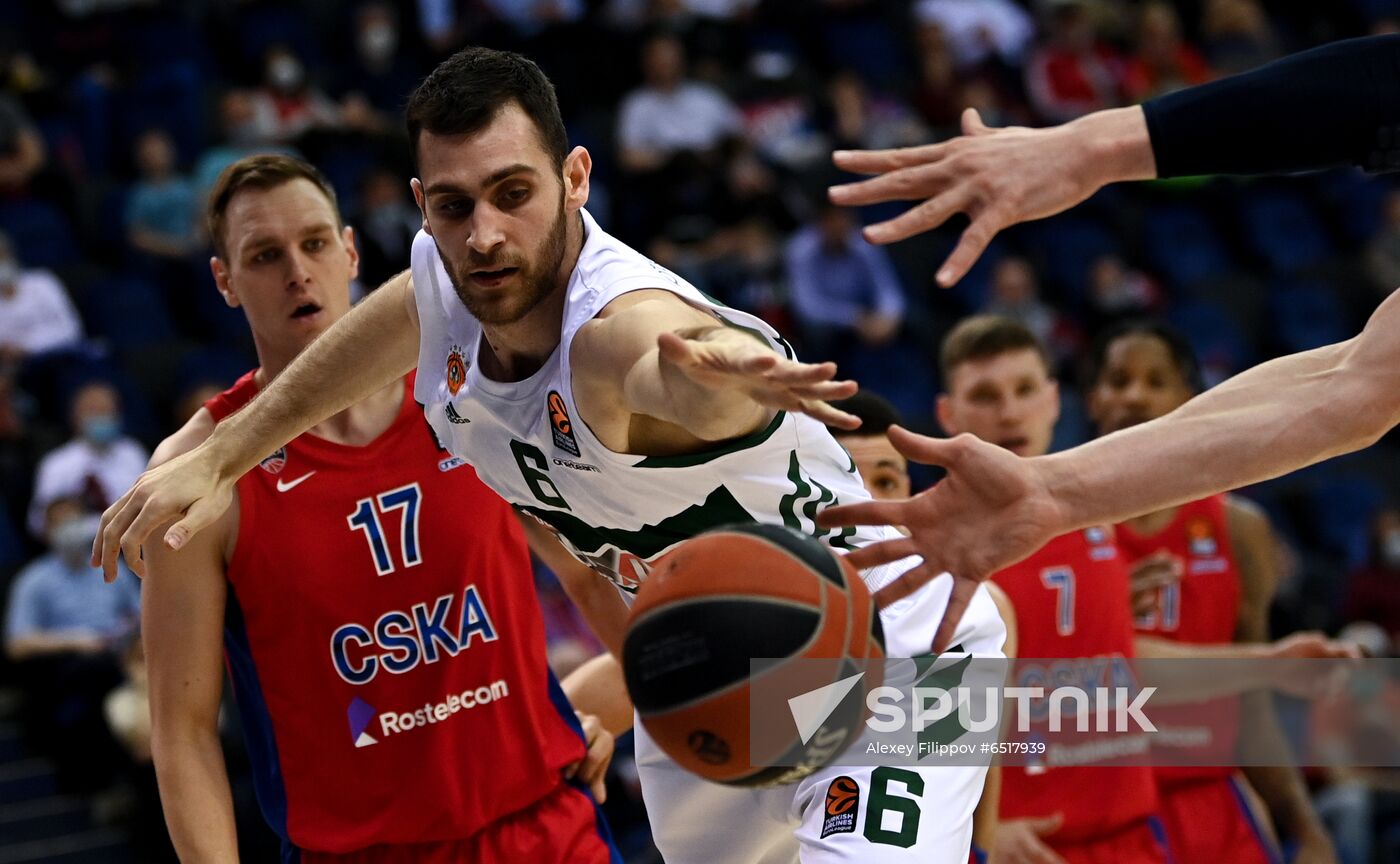 Russia Basketball Euroleague CSKA - Panathinaikos