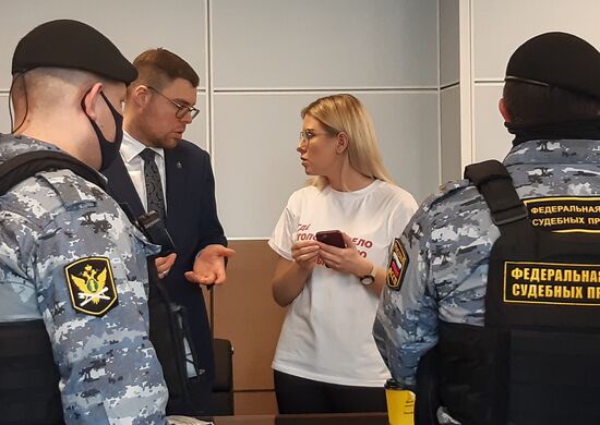 Russia Navalny Supporters Court Sobol