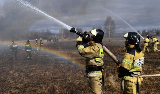 Russia Firefighters Drills