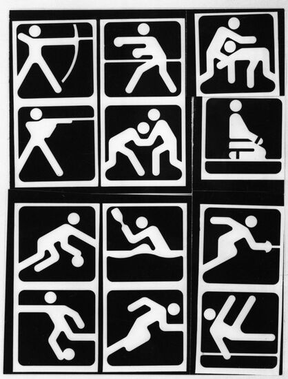 1980 Olympics pictograms