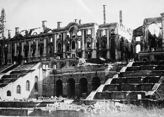 Liberating the Peterhof from Nazi occupiers