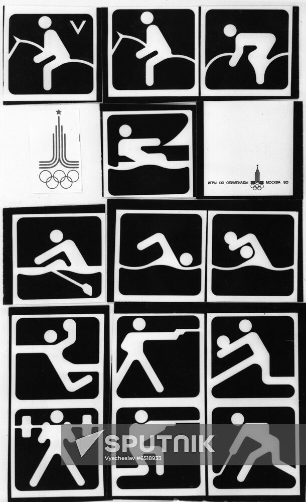 1980 Olympics pictograms