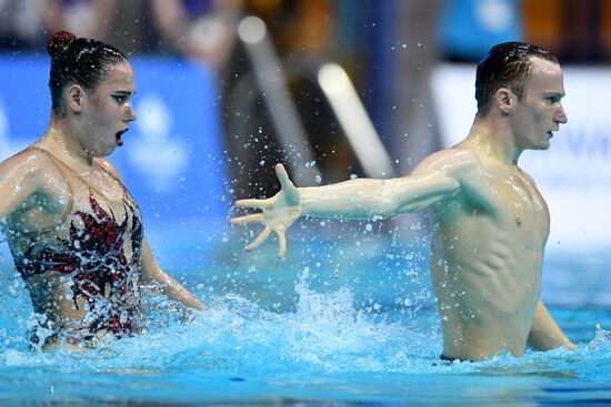 Russia Artistic Swimming World Series Mixed Duet Technical
