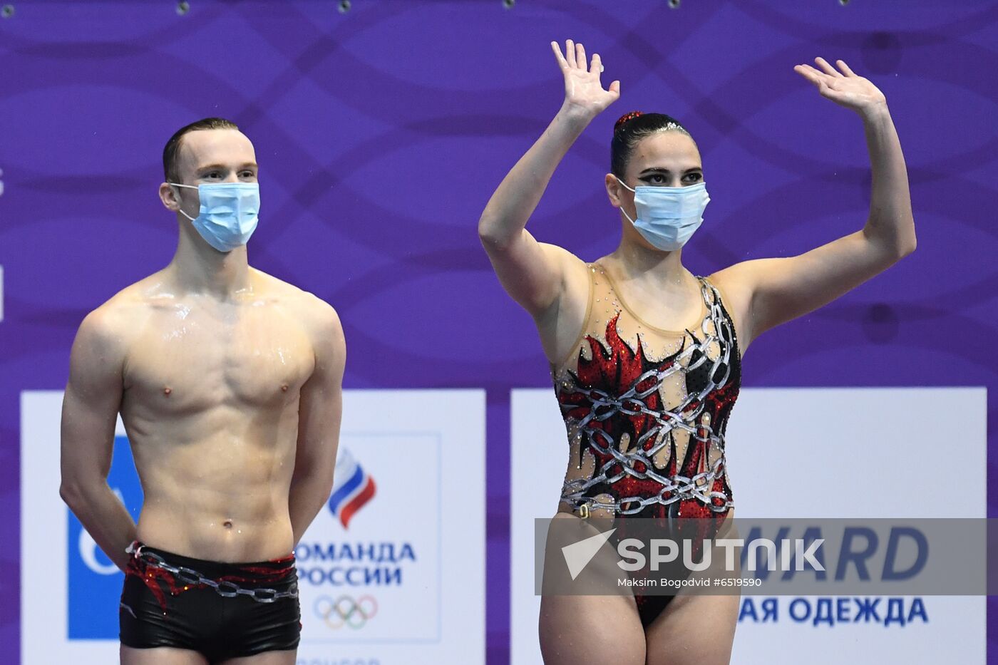 Russia Artistic Swimming World Series Mixed Duet Technical