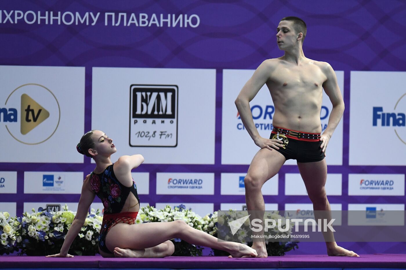 Russia Artistic Swimming World Series Mixed Duet Technical