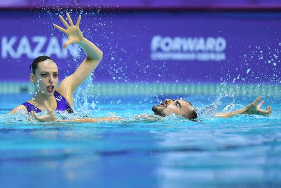 Russia Artistic Swimming World Series Mixed Duet Technical