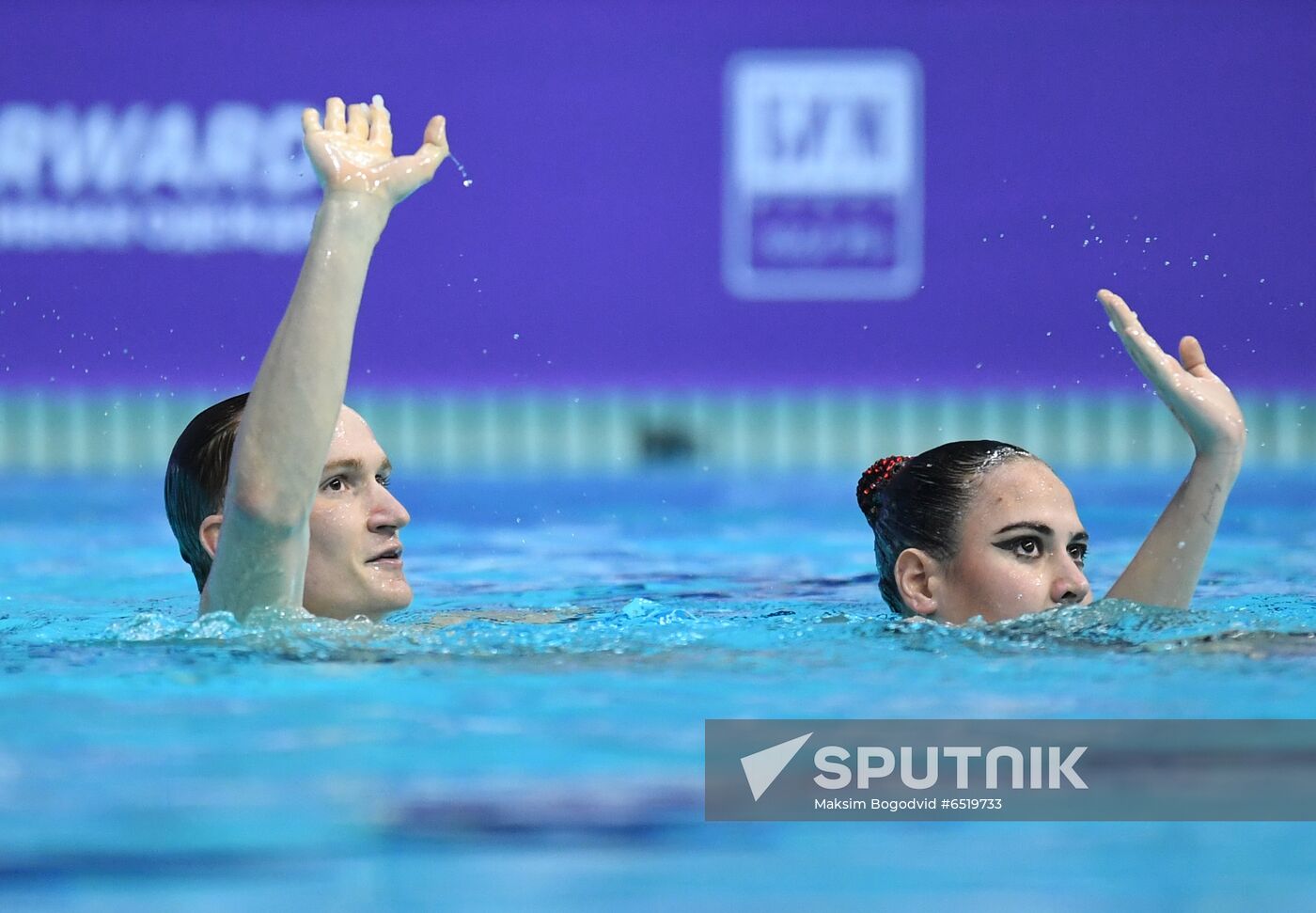 Russia Artistic Swimming World Series Mixed Duet Technical