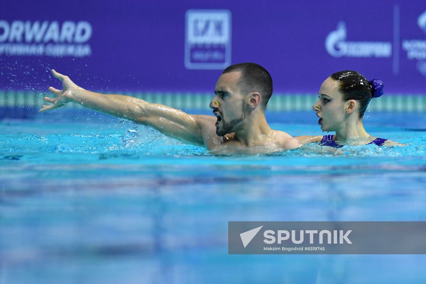 Russia Artistic Swimming World Series Mixed Duet Technical