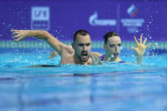 Russia Artistic Swimming World Series Mixed Duet Technical