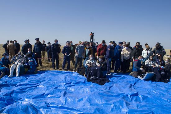 Kazakhstan Space Station Landing