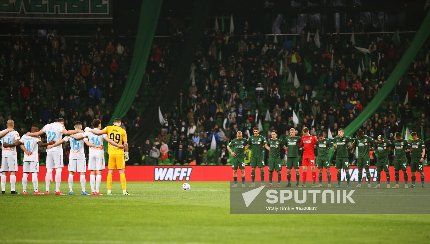 Russia Soccer Premier-League Krasnodar -Zenit