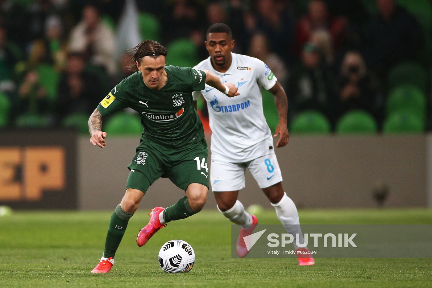 Russia Soccer Premier-League Krasnodar -Zenit