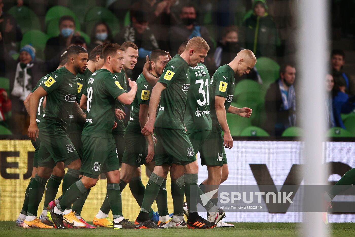 Russia Soccer Premier-League Krasnodar -Zenit