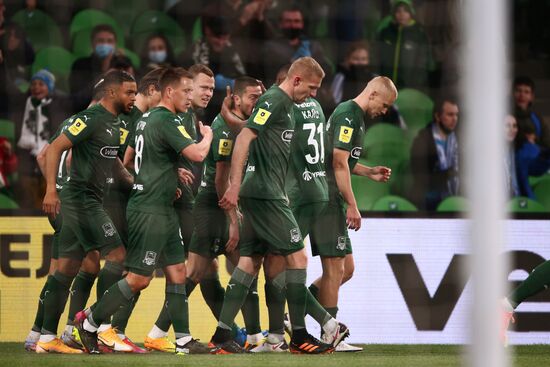 Russia Soccer Premier-League Krasnodar -Zenit