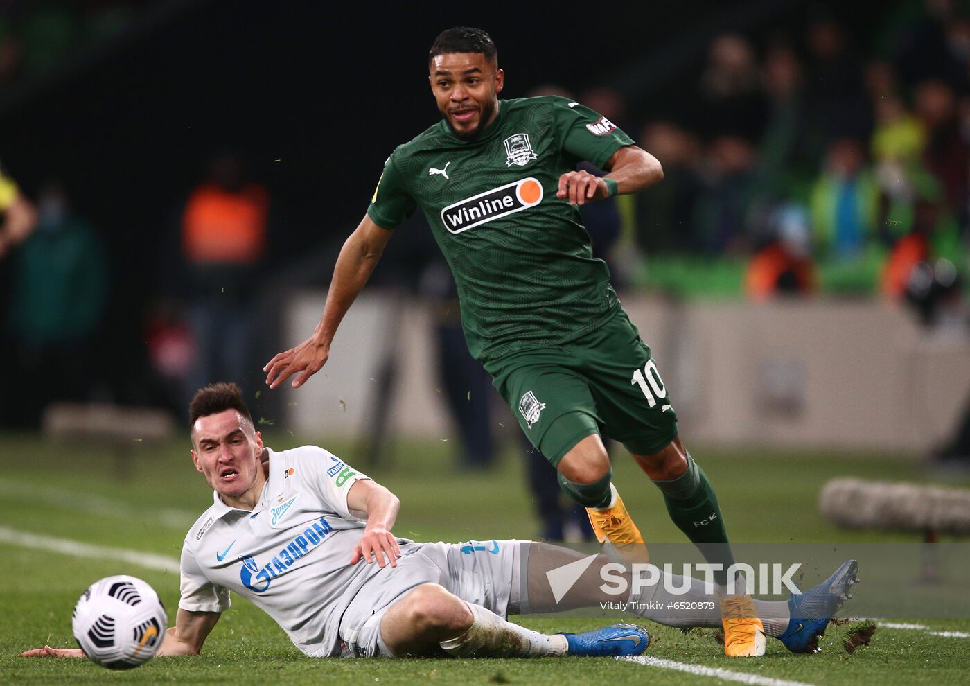 Russia Soccer Premier-League Krasnodar -Zenit