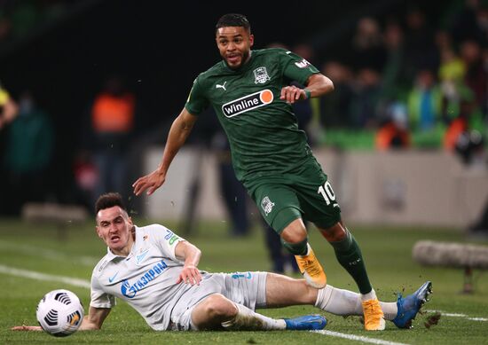 Russia Soccer Premier-League Krasnodar -Zenit