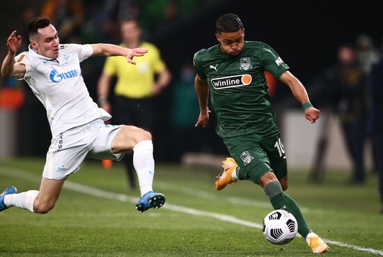Russia Soccer Premier-League Krasnodar -Zenit