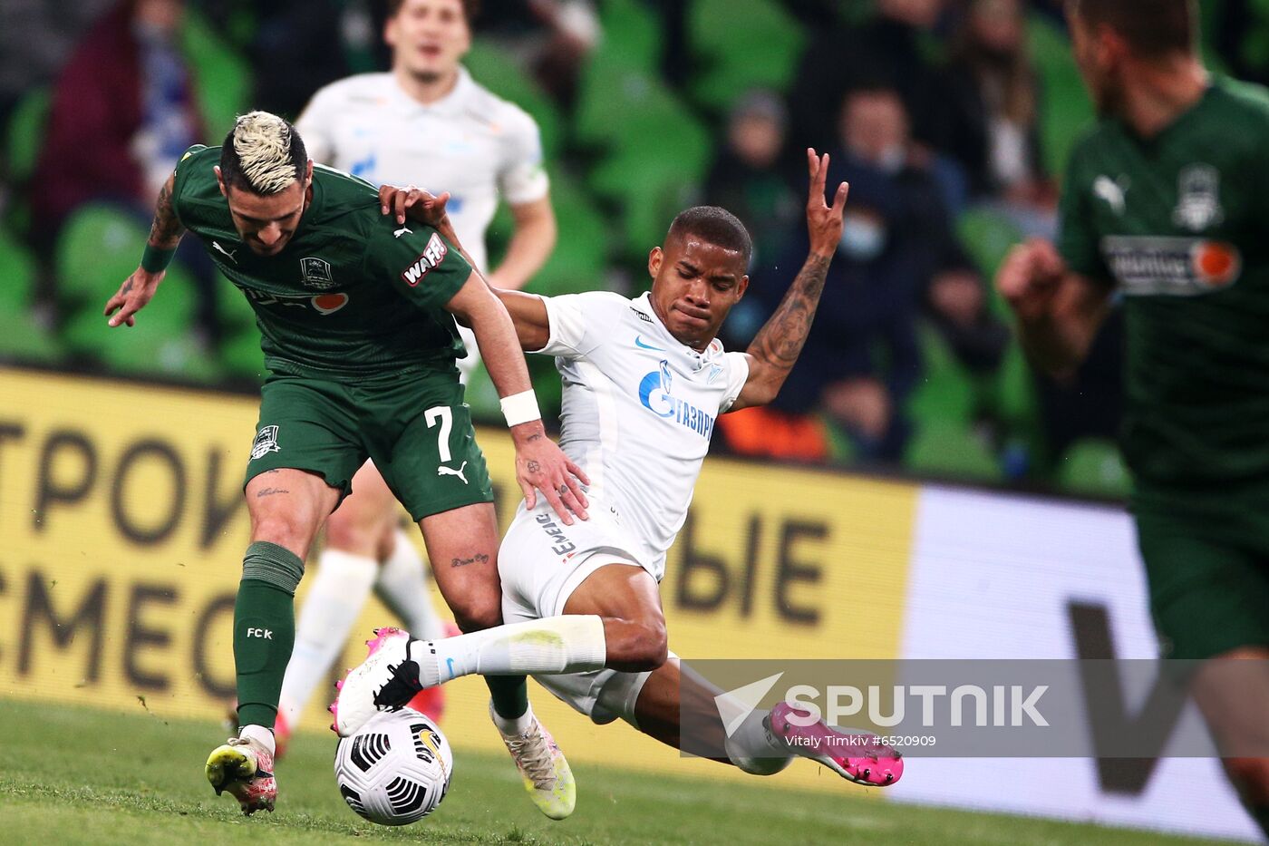 Russia Soccer Premier-League Krasnodar -Zenit