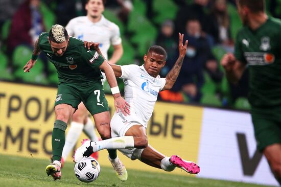 Russia Soccer Premier-League Krasnodar -Zenit